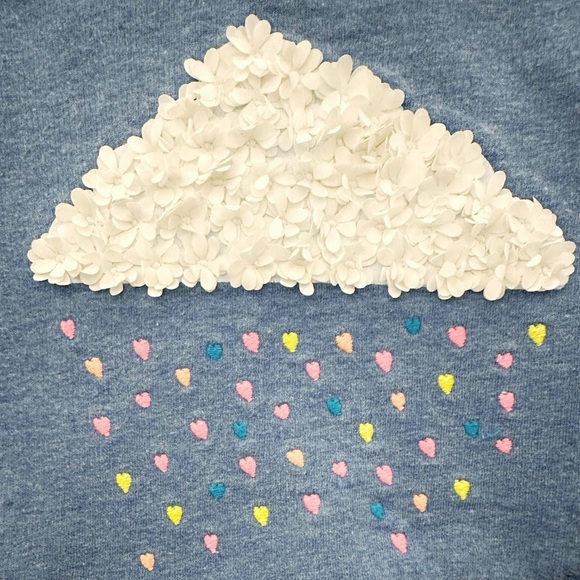 Hatley | Heart Cloud Crossover Sweatshirt (4) 🩷💛💙 - Picture 2 of 5